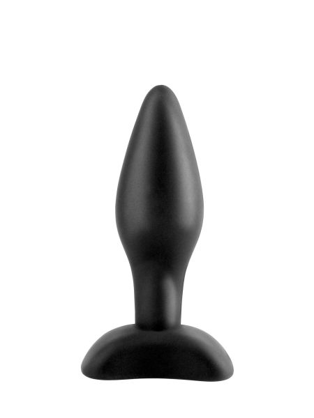 Czarny korek analny silikonowa zatyczka miękka - 2