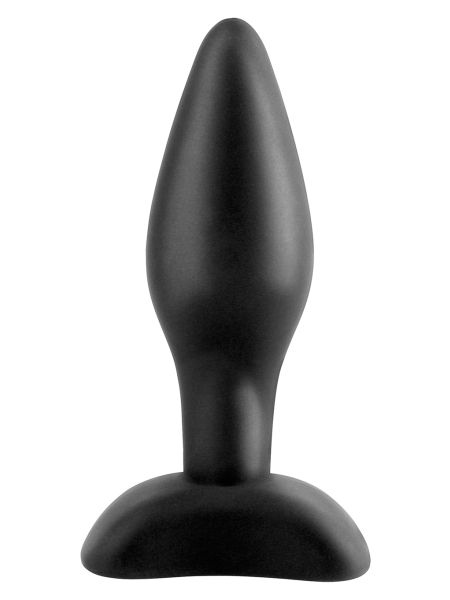 Czarny korek analny silikonowa zatyczka miękka - 3