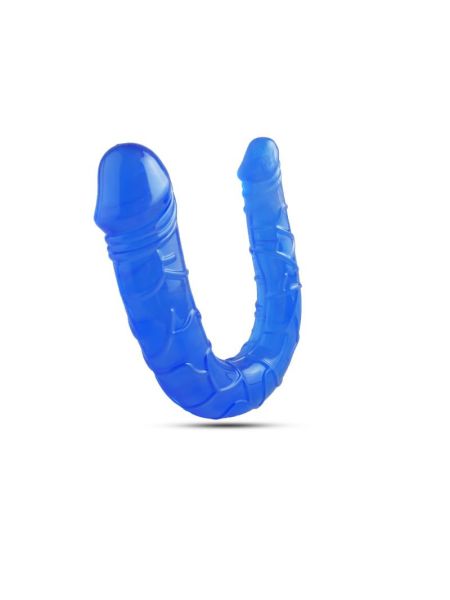 Podwójne dildo analne waginalne dwustronne 15cm - 2