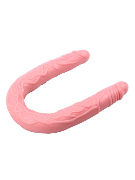 Podwójne realistyczne dildo waginalne analne 51cm - 2