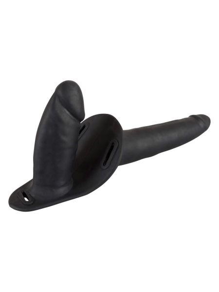 Podwójny penis dildo członek strap on uprząż sex - 9