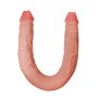 Podwójny penis dildo lesbijskie wyginane sex 47cm - 3