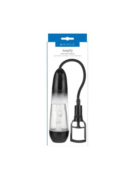 Pompka- Me You Us Amplify Pump Masturbator Clear/Black - 3