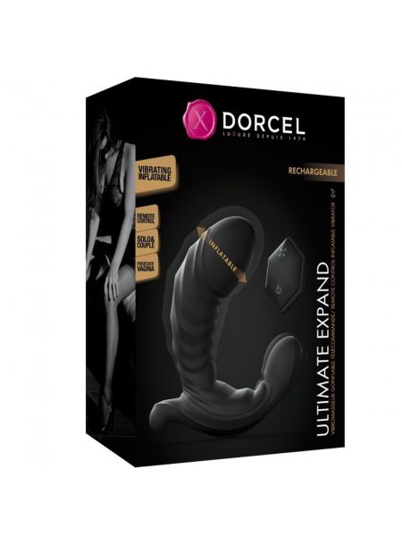 Pompowany wibrator analny waginalny Dorcel Ultimate Expand - 9