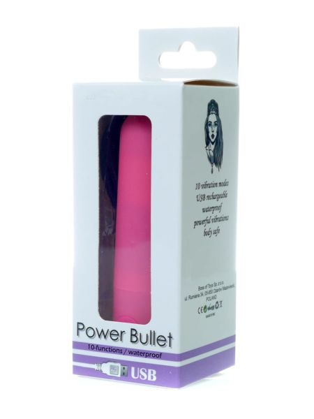 Mini mały wibrator Boss Series Power Bullet Glossy Matte - 9