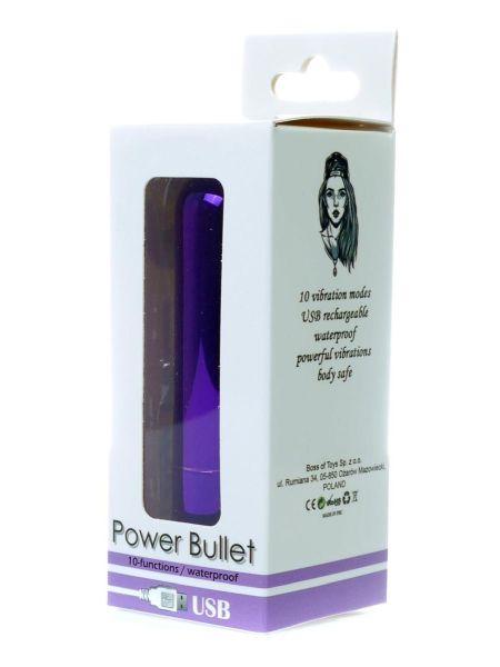 Mały mini wibrator Boss Series Power Bullet Glossy - 9