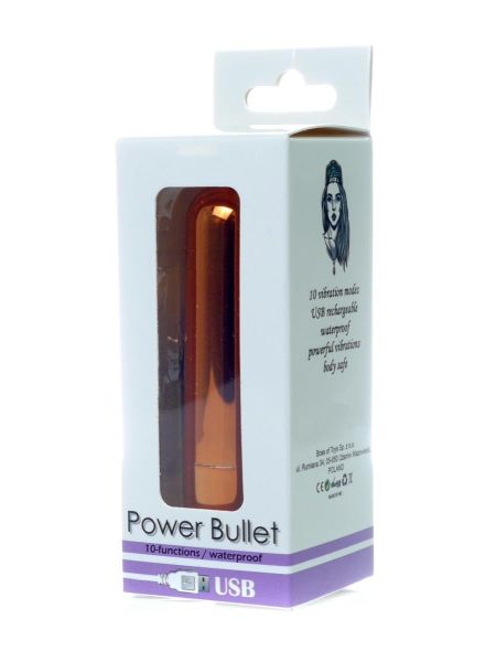 Mały mini wibrator Boss Series Power Bullet Glossy - 10