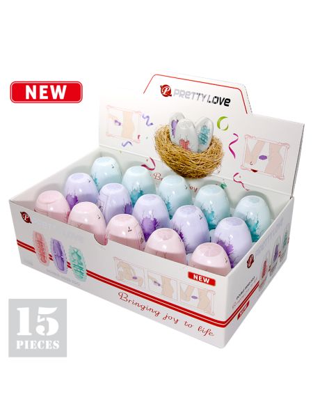 Zestaw 15 jajeczek do masturbacji Pretty Love Egg Set - 2