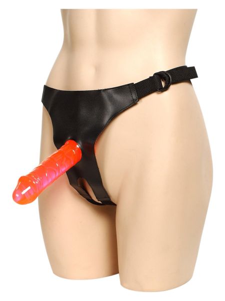 Idealne dildo do strap-ona silikonowe gładkie 18cm - 5