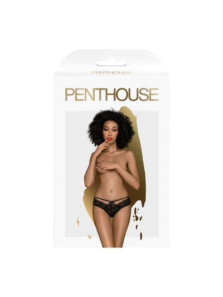 Seksowne figi erotyczne Penthouse Adore Me Black L/XL - 3