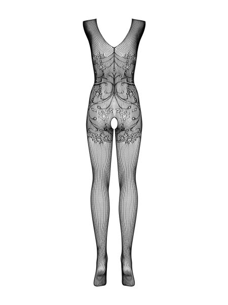 Prześwitujące bodystocking otwarty krok f234 s/m/l - 6