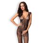 Prześwitujące bodystocking otwarty krok f234 s/m/l - 2