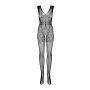 Prześwitujące bodystocking otwarty krok f234 s/m/l - 6