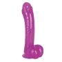 Przyjemne miękkie dildo z przyssawką penis 19cm - 5