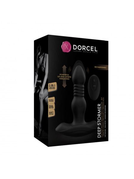 Wibrujący korek analny ruch góra dół Dorcel Deep Stormer - 7