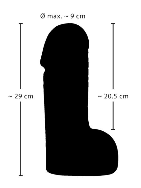 Gruby cielisty realistyczny penis żylasty 29 cm - 14