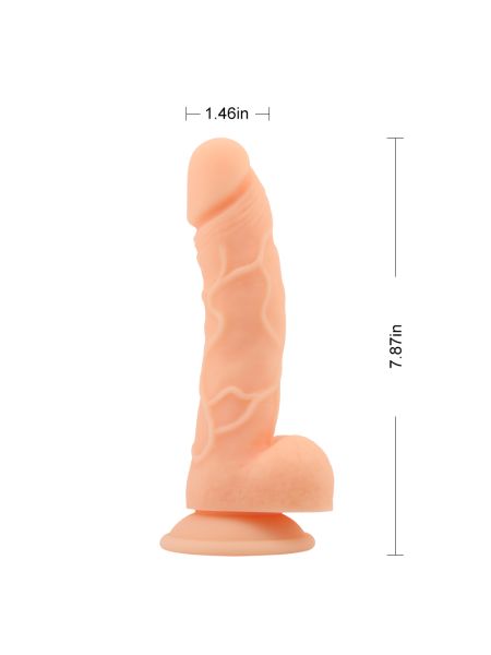 Realistyczne dildo penis jądra przyssawka sex 20cm - 2