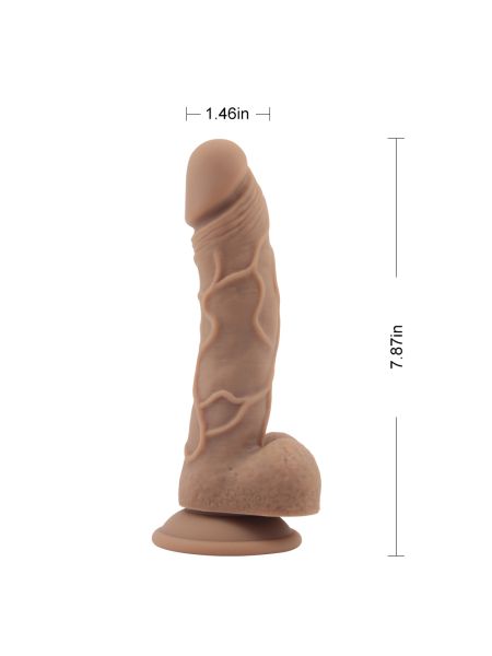 Realistyczne dildo penis jądra przyssawka sex 20cm - 6