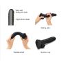 Realistyczne dildo sliding skin black xxl - 4