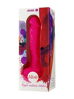 Realistyczne dildo z mocną przyssawką jądrami 22cm