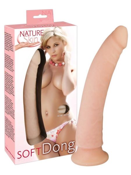 Realistyczny miękki penis dildo przyssawka 24cm - 11