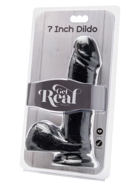 Realistyczny naturalny penis przyssawką dildo 18cm - 3