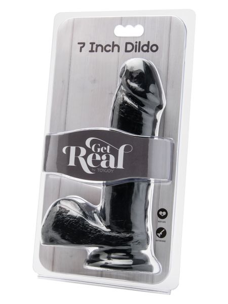 Realistyczny naturalny penis przyssawką dildo 18cm - 4