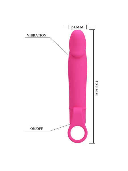 Realistyczny penis klasyczny wibrator 10tryb 15cm - 6