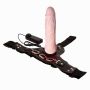 Realistyczny penis na pasach wibrator strapon 19cm - 3