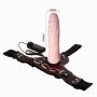 Realistyczny penis na pasach wibrator strapon 19cm - 5