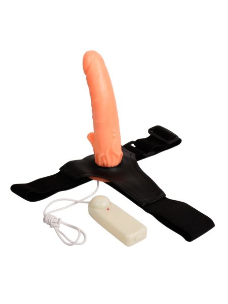 Realistyczny penis strapon wibrator z pasami 20cm - 3