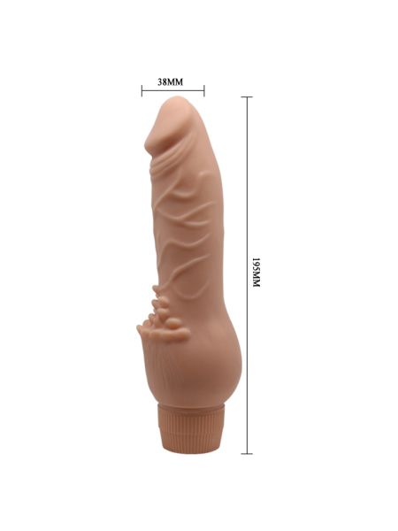 Realistyczny penis z wypustkami do łechtaczki 19cm - 10