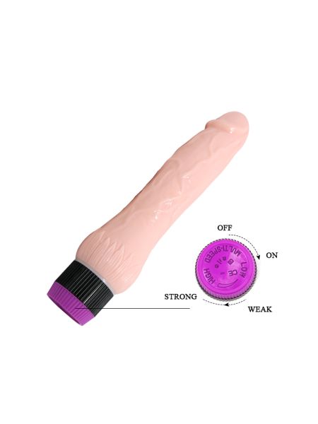 Realistyczny penis z żyłami wibrator naturlany 22c - 5
