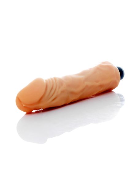 Realistyczny sex wibrator duży żyły cielisty 23 cm - 5