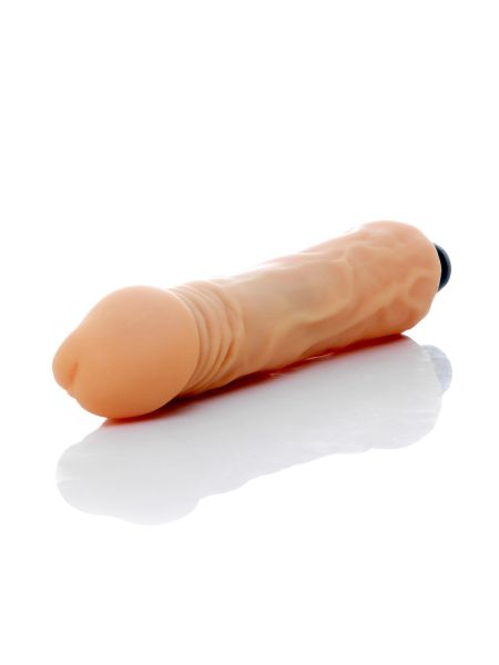 Realistyczny sex wibrator duży żyły cielisty 23 cm - 3