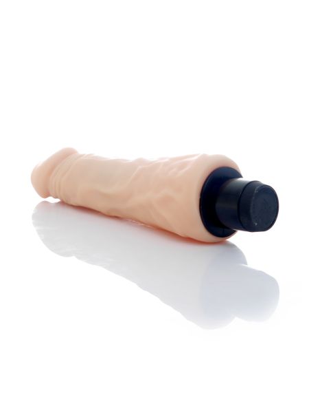 Realistyczny sex wibrator duży żyły cielisty 23 cm - 6