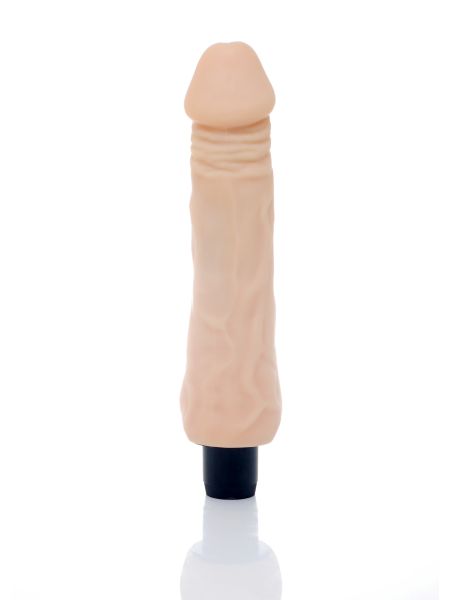 Realistyczny sex wibrator duży żyły cielisty 23 cm - 8