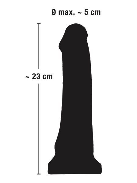 Realistyczny sterczący penis członek dildo 23cm - 14