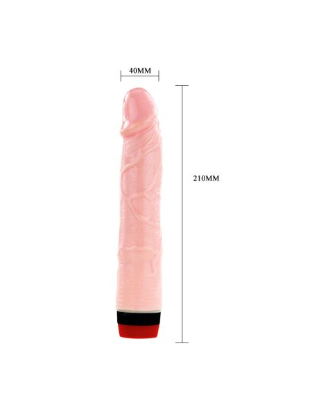 Realistyczny wibrator naturalny penis członek 21cm - 7
