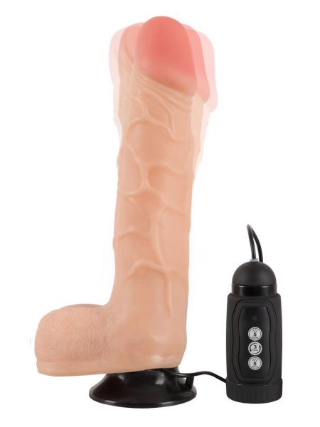 Realistyczne dildo penis przyssawka rotacja 26c - 6