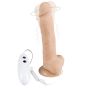 Dildo z wibracją rotacją pilot cielisty 18 cm - 5