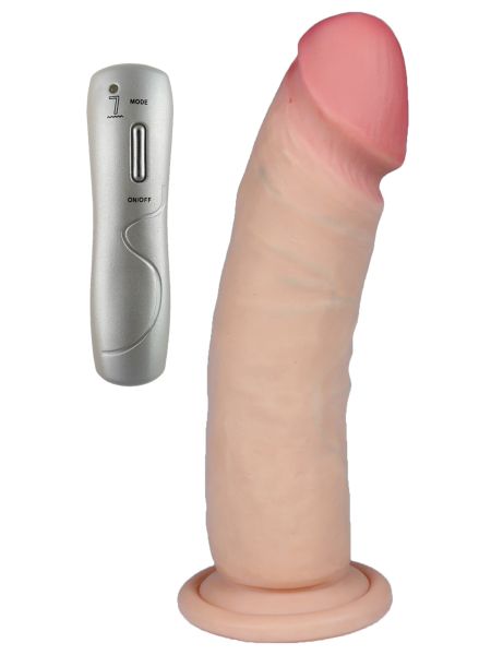 Realistyczny penis dildo z rotacją cyberskóra 20cm - 4