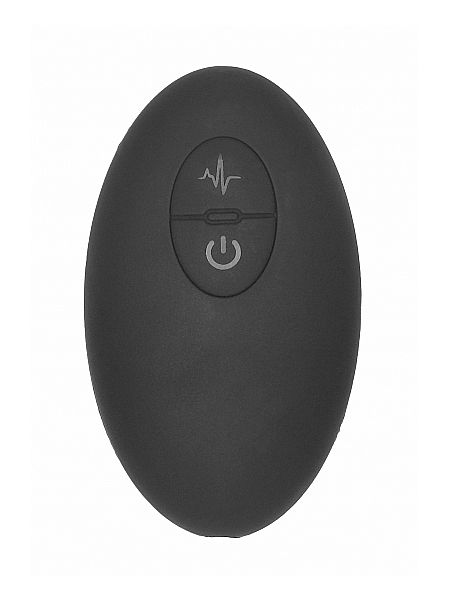 Remote Controlled E-Stim & Vibrating G/P-Spot Vibrator - Black - 7