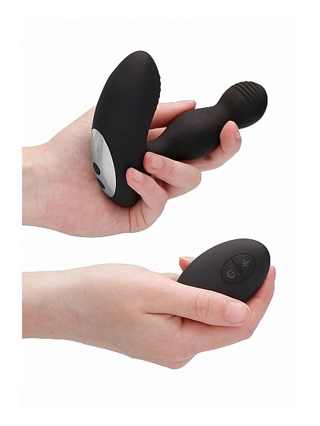 Remote Controlled E-Stim & Vibrating Prostate Massager - Black - 6