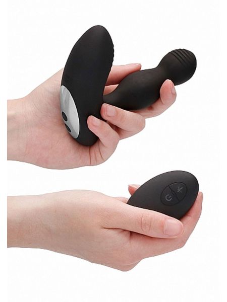 Remote Controlled E-Stim & Vibrating Prostate Massager - Black - 11