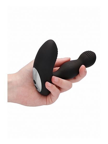 Remote Controlled E-Stim & Vibrating Prostate Massager - Black - 7