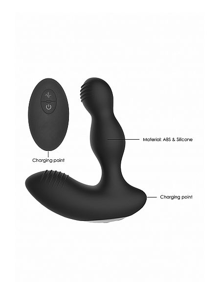 Remote Controlled E-Stim & Vibrating Prostate Massager - Black - 11