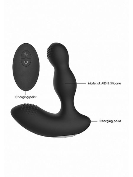 Remote Controlled E-Stim & Vibrating Prostate Massager - Black - 21