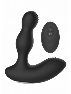 Remote Controlled E-Stim & Vibrating Prostate Massager - Black