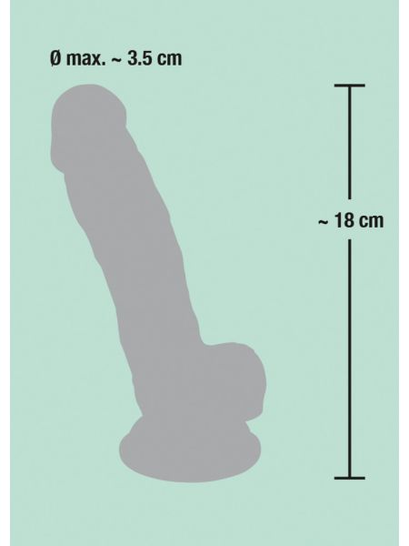 Replika penisa dildo członek realistyczny sex 18cm - 14